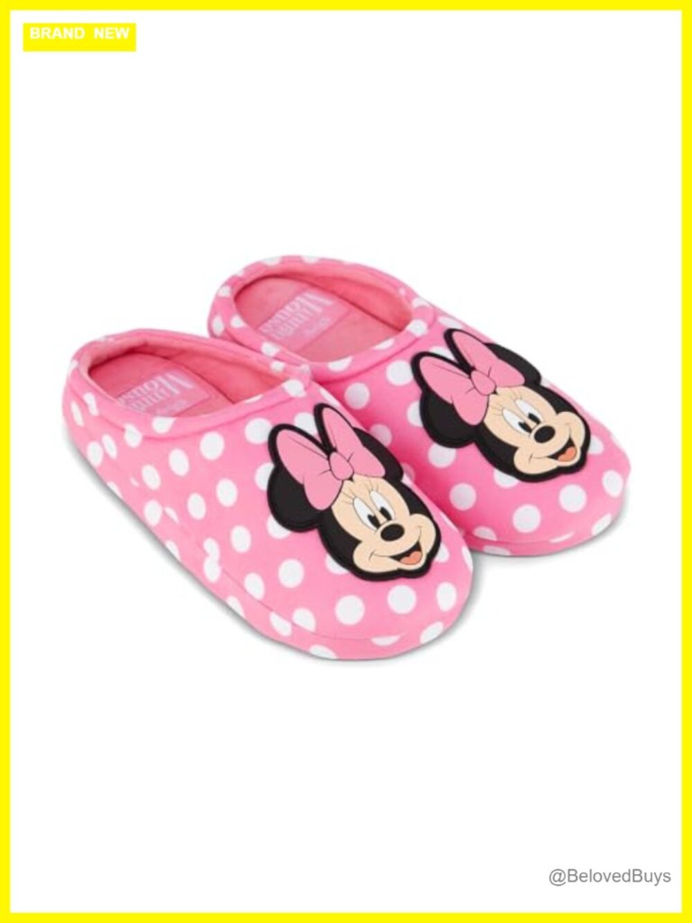 Minnie Mouse Clog Slippers for Women Slip-On Cozy House Shoes